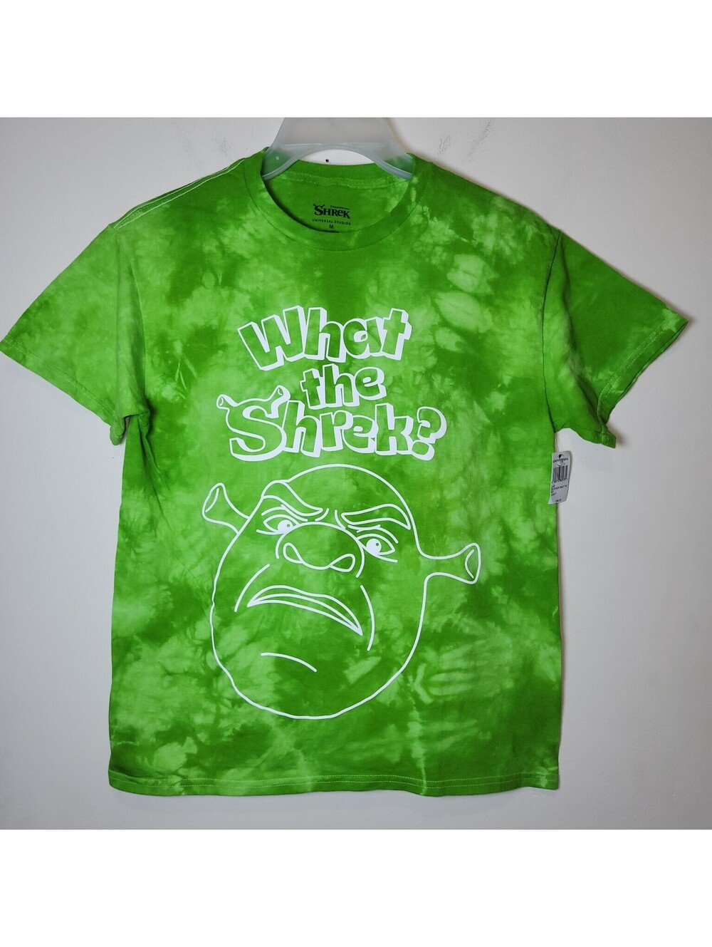 NWT Universal Studios Shrek What The Shrek Tie-Dye Green T-Shirt Men's Medium M